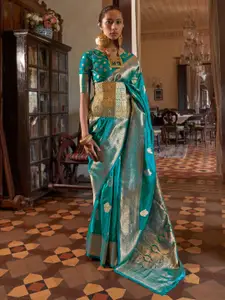 Anouk Women Woven Design Zari Banarasi Saree