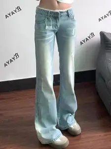 StyleCast Women Flared High-Rise Light Fade Jeans