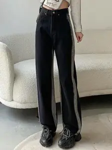 StyleCast Women Straight Fit High-Rise Dark Shade Jeans