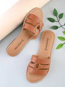 DressBerry Women Open Toe Flats