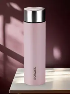 BOROSIL Lavender Typography Printed Stainless Steel Water Bottle 1000ml