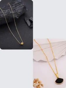 DressBerry Black Stainless Steel Necklace