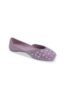 CATBIRD Women Embellished Ethnic Mojaris Flats