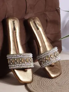 Anouk Women Embellished Regular Open Toe Flats