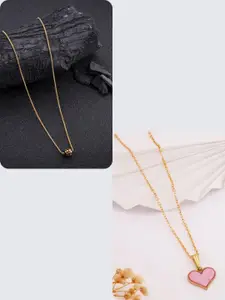 DressBerry Gold-Plated Feather Necklace