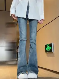 StyleCast Women Flared High-Rise Medium Shade Jeans