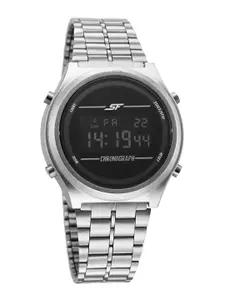 Sonata Men Dial & Stainless Steel Straps Digital Watch 77162PM03W