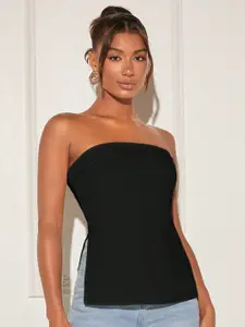 AAHWAN Women Strapless Off-shoulder Top