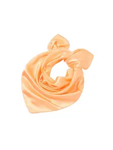QUECY Solid Satin Scarf