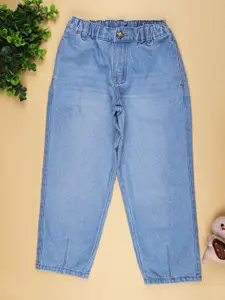 V-Mart Girls Cotton Regular Fit Mid-Rise Jeans