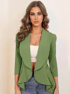 Stylecast X Kotty Shawl Collar Open Front Blazer