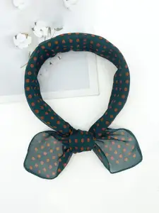 QUECY Satin Printed Scarf