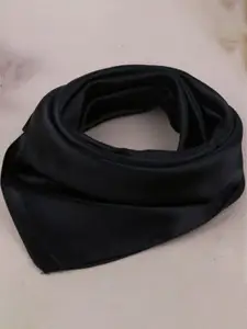 QUECY Solid Satin Scarve