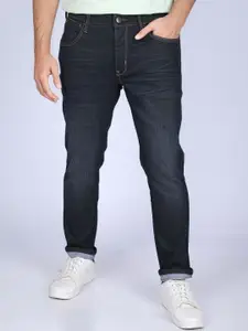 Wrangler Men Cotton Slim Fit Low-Rise Light Fade Stretchable Jeans