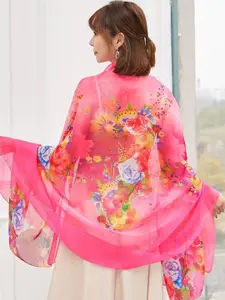 QUECY Printed Satin Scarf