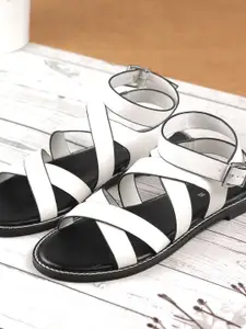 Metro Women Open Toe Flats Gladiators