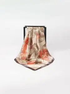 QUECY Printed Satin Scarve