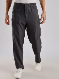 NEVER NEUD Men Relaxed Fit Structured Adventure Cargos Trousers