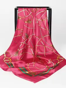 QUECY Printed Satin Scarve