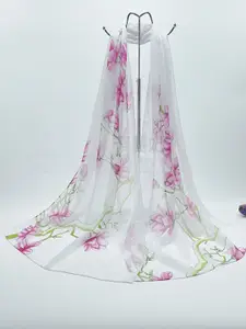 QUECY Printed Satin Scarf