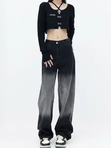 StyleCast Women Cotton Straight Fit High-Rise Jeans