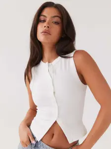 StyleCast Regular Women Round Neck Fitted Crop Top