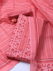 Meena Bazaar Floral Printed Unstitched Dress Material