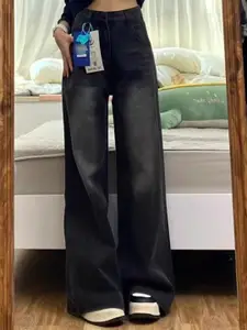 StyleCast Women Flared High-Rise Dark Fade Jeans