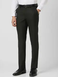 Van Heusen Men Mid-Rise Slim Fit Formal Trousers