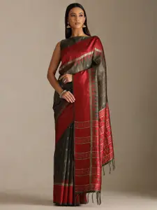 Soch Floral Woven Design Saree With Unstitched Blouse Piece