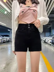 StyleCast Women Slim Fit Denim Shorts