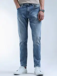 Flying Machine Men Tapered Fit Mid-Rise Light Fade Jeans