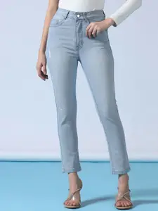 DressBerry Women Skinny Fit High-Rise Light Fade Jeans