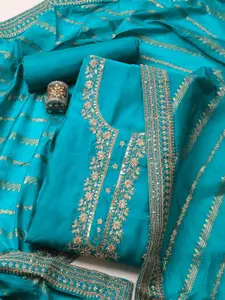 Meena Bazaar Embellished Unstitched Dress Material