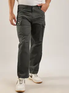 NEVER NEUD Men Relaxed Fit Heavy Air Cargos Trousers