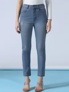 DressBerry Women Skinny Fit High-Rise Light Fade Jeans