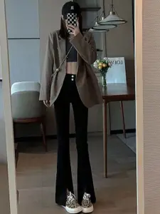 StyleCast Women Flared High-Rise Cotton Jeans