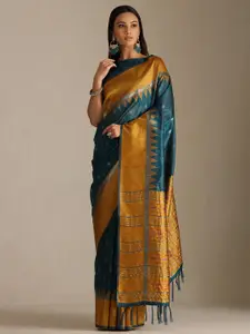 Soch Floral Woven Design Saree With Unstitched Blouse Piece