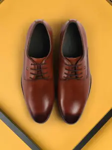 DAVINCHI Men Leather Regular Formal Derbys