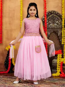 BAESD Girls Embroidered Ready to Wear Lehenga & Blouse With Dupatta