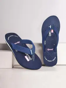 Ajanta Ortho Women Printed Thong Flip-Flops