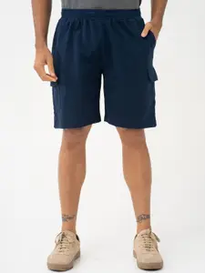 The Pant Project Rider Navy Relaxed Fit Cargo Sweatshorts with Drawstring