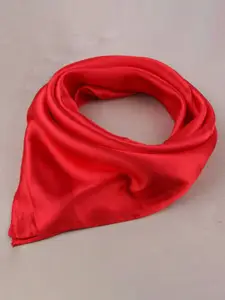 QUECY Solid Satin Scarve