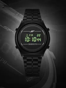 Sonata Men Dial & Stainless Steel Straps Digital Watch 77162PM02W