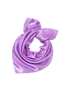 QUECY Solid Satin Scarf