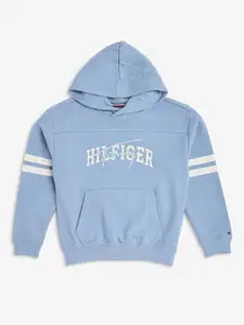 Tommy Hilfiger europe Boys Brand Logo Printed Hooded Sweatshirt