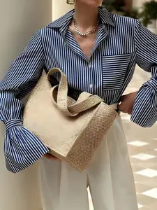 bebe Women Striped Casual Shirt