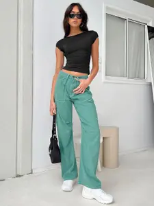 StyleCast Women Boat Neck Regular Crop Top