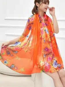 QUECY Women Printed Satin Scarf