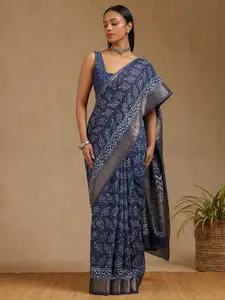 Soch Batik Printed Saree With Unstitched Blouse Piece
